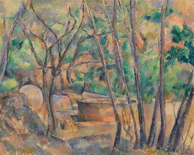 Meule et citerne sous les arbres, 1892-94 - Paul Cézanne
